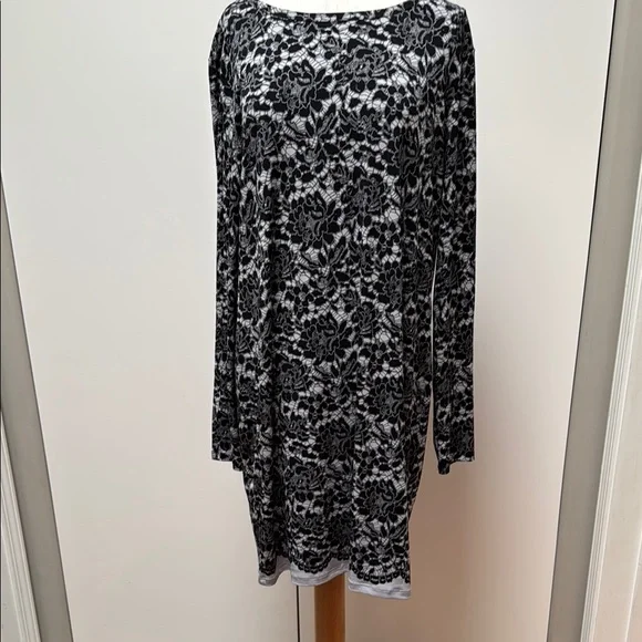 Michael Kors Black and White Floral Dress - Picture 1 of 4